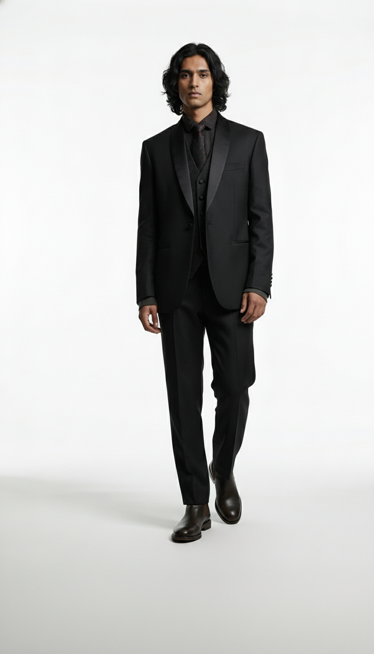 Black Authority Indian Suit